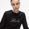 Sweat-shirt Signature à paillettes Sweat-shirt Signature à paillettes