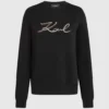 Sweat-shirt Signature à paillettes Sweat-shirt Signature à paillettes