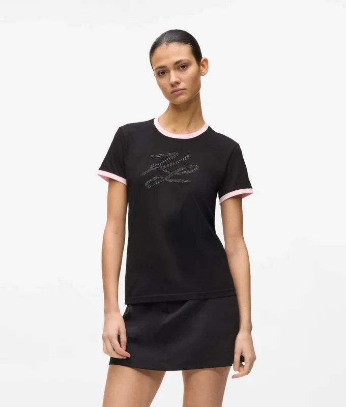 T-shirt Autograph exclusif orné de strass T-shirt Autograph exclusif orné de strass