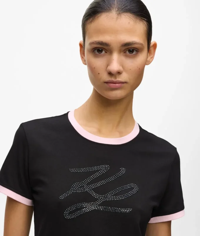 T-shirt Autograph exclusif orné de strass T-shirt Autograph exclusif orné de strass