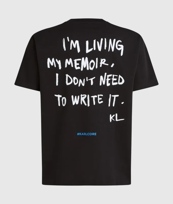 T-shirt avec citation de Karl T-shirt avec citation de Karl