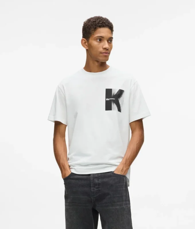 T-shirt avec motif K T-shirt avec motif K