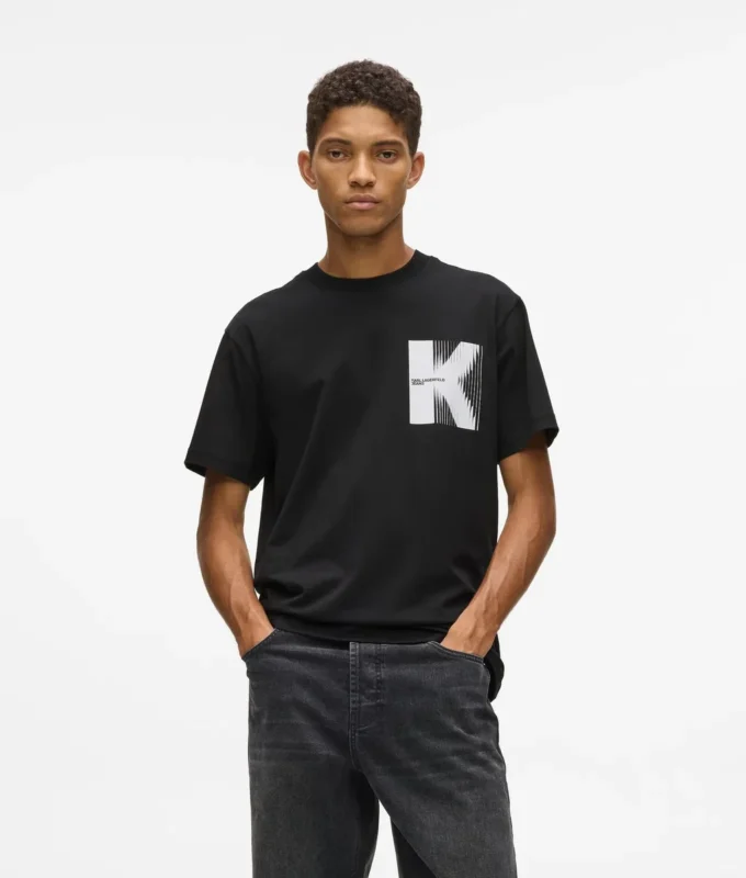 T-shirt avec motif K T-shirt avec motif K