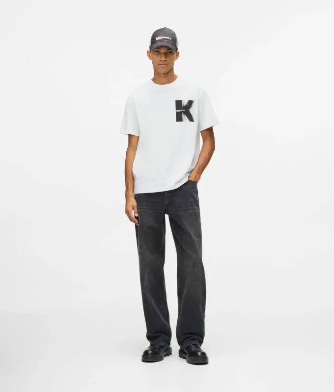 T-shirt avec motif K T-shirt avec motif K