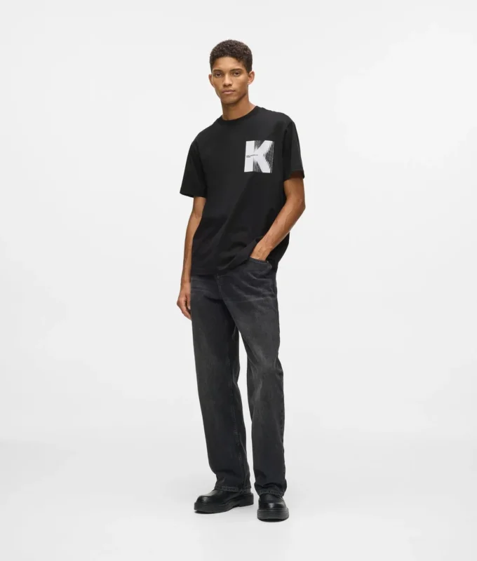 T-shirt avec motif K T-shirt avec motif K