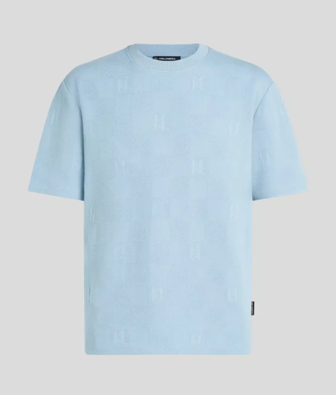 T-SHIRT À CARREAUX MONOGRAM T-SHIRT À CARREAUX MONOGRAM