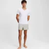 T-SHIRT À COL EN V AVEC LOGO – LOT DE 2