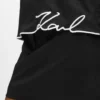 T-shirt à col en V et ourlet signature T-shirt à col en V et ourlet signature