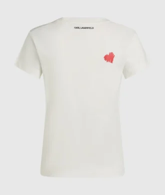 T-shirt à col en V Hearts