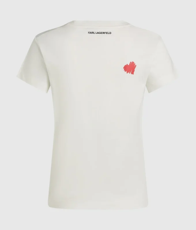 T-shirt à col en V Hearts T-shirt à col en V Hearts