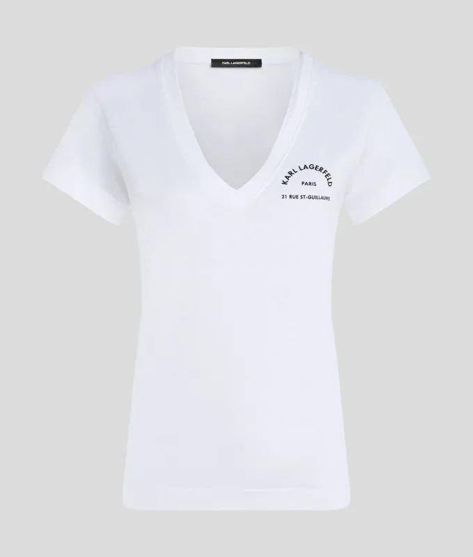 T-SHIRT À COL EN V RUE ST-GUILLAUME T-SHIRT À COL EN V RUE ST-GUILLAUME