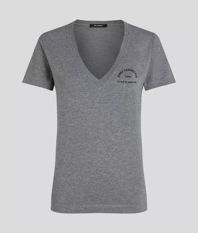 T-SHIRT À COL EN V RUE ST-GUILLAUME T-SHIRT À COL EN V RUE ST-GUILLAUME