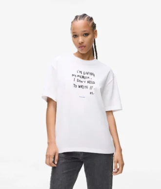 T-shirt décontracté avec citation de Karl