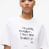 T-shirt décontracté avec citation de Karl T-shirt décontracté avec citation de Karl
