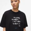 T-shirt décontracté avec citation de Karl T-shirt décontracté avec citation de Karl