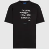 T-shirt décontracté avec citation de Karl T-shirt décontracté avec citation de Karl