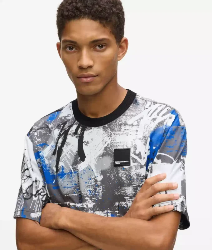 T-shirt effet peinture intégral T-shirt effet peinture intégral