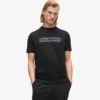 T-shirt en satin avec logo T-shirt en satin avec logo