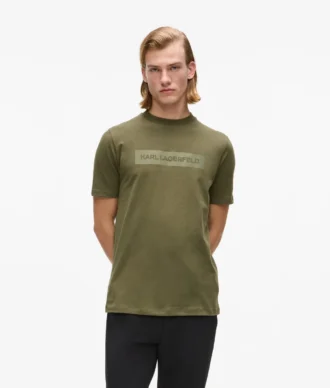 T-shirt en satin avec logo