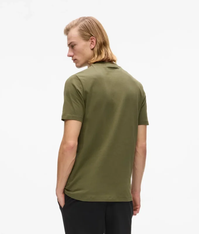 T-shirt en satin avec logo T-shirt en satin avec logo