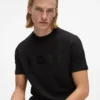 T-shirt en satin avec logo T-shirt en satin avec logo
