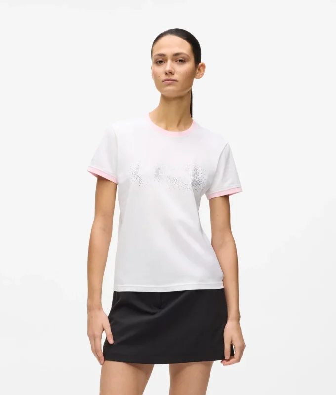 T-shirt exclusif avec logo en strass