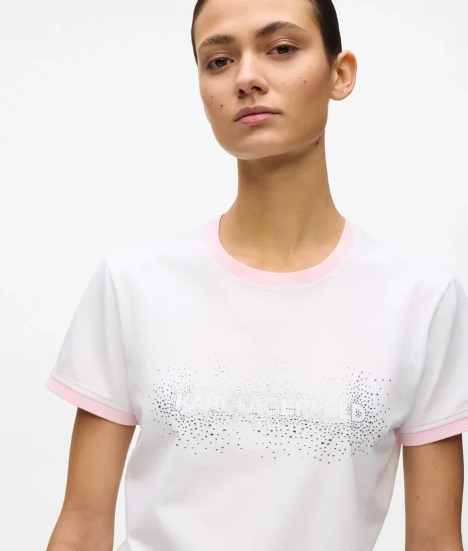 T-shirt exclusif avec logo en strass