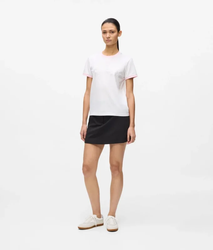 T-shirt exclusif avec logo en strass