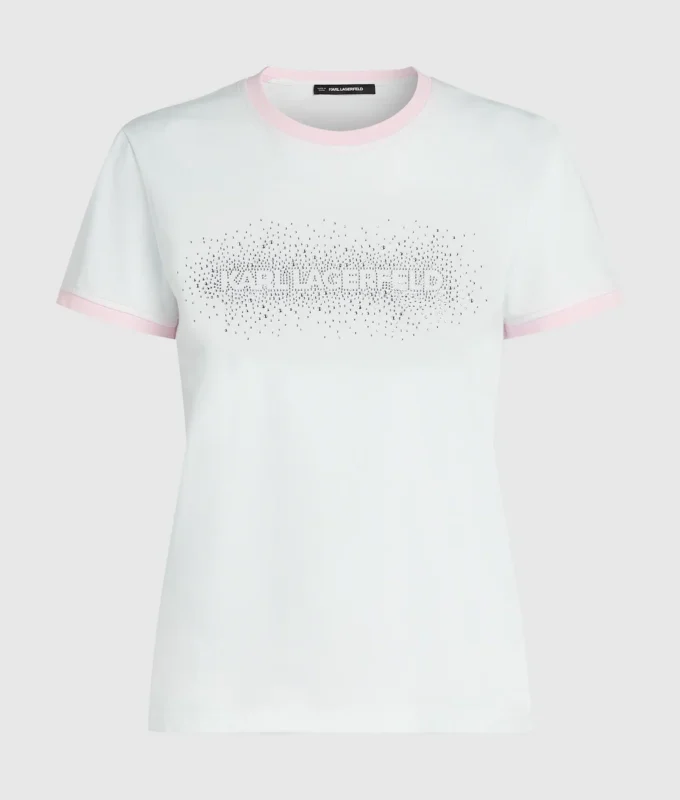 T-shirt exclusif avec logo en strass