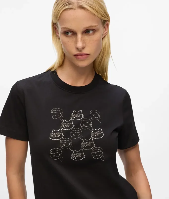 T-shirt Ikon avec strass T-shirt Ikon avec strass