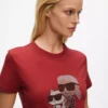 T-SHIRT IKON KARL & CHOUPETTE RHINESTONE T-SHIRT IKON KARL & CHOUPETTE RHINESTONE