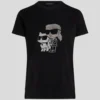 T-SHIRT IKON KARL & CHOUPETTE RHINESTONE T-SHIRT IKON KARL & CHOUPETTE RHINESTONE