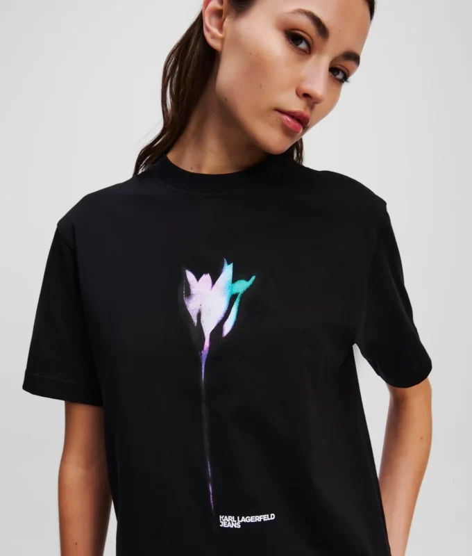 T-SHIRT À IMPRIMÉ FLORAL T-SHIRT À IMPRIMÉ FLORAL