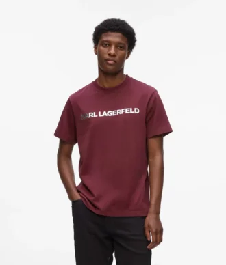 T-shirt à logo métallisé