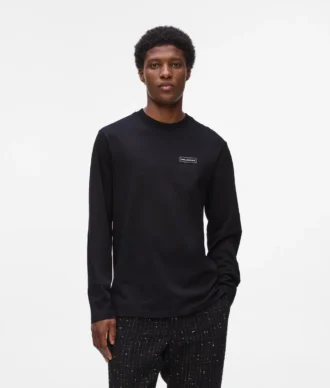 T-shirt à manches longues avec patch logo