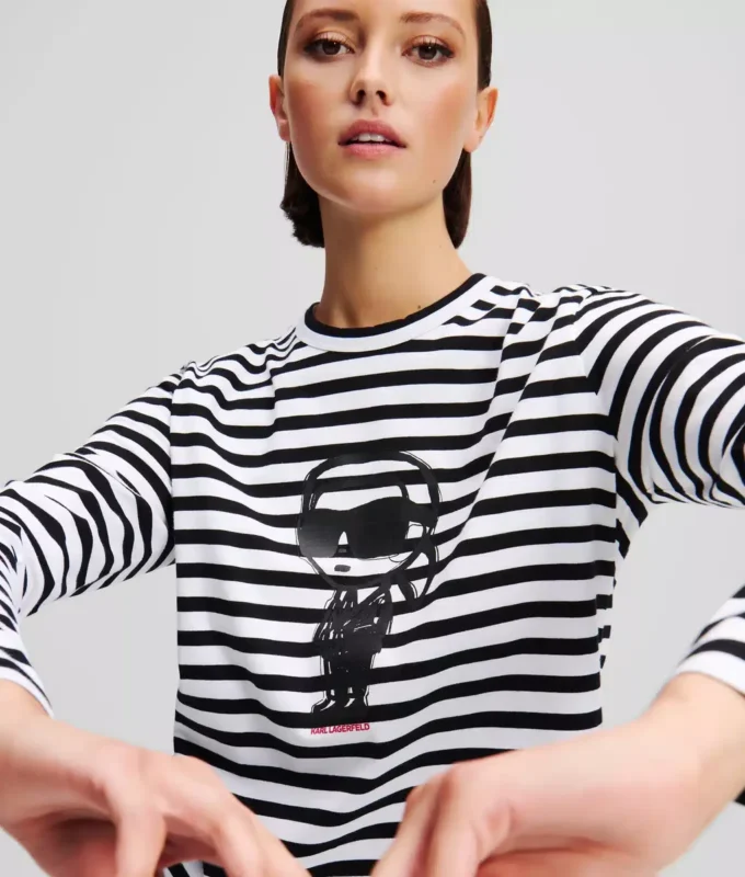 T-SHIRT À MANCHES LONGUES IKON STRIPE