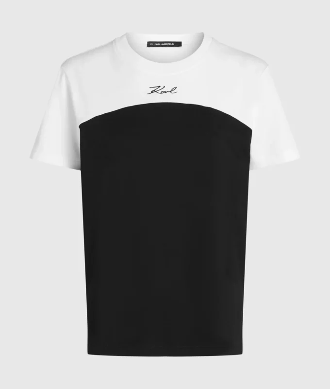 T-shirt monochrome emblématique T-shirt monochrome emblématique