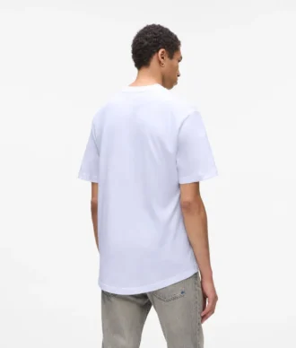 T-shirt à monogramme en relief