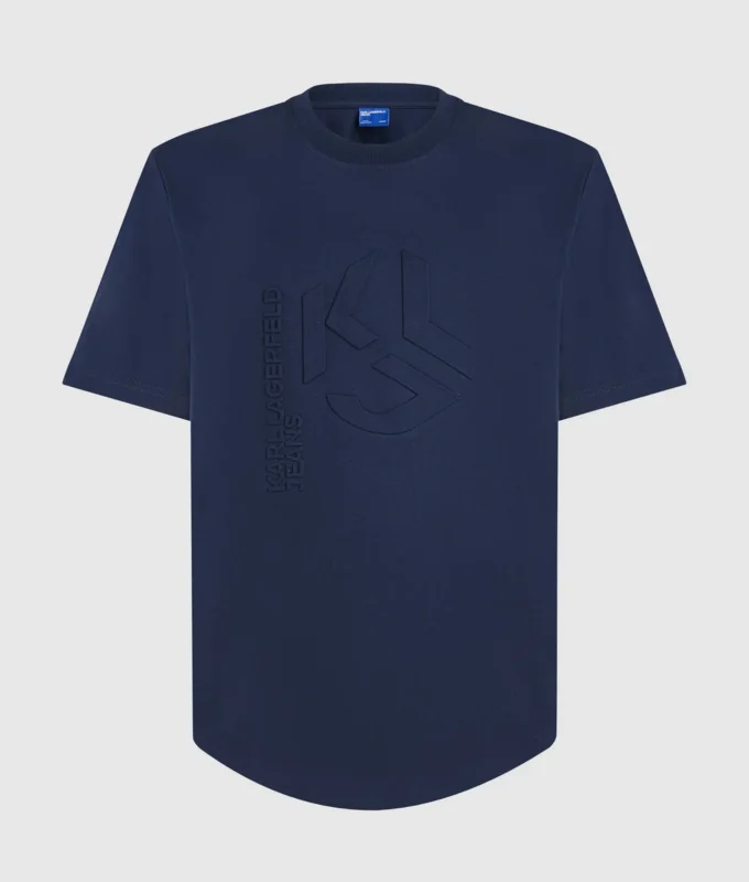 T-shirt à monogramme en relief T-shirt à monogramme en relief