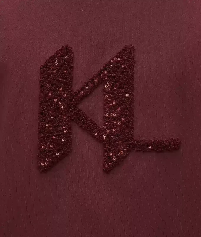 T-shirt à monogramme en sequins T-shirt à monogramme en sequins