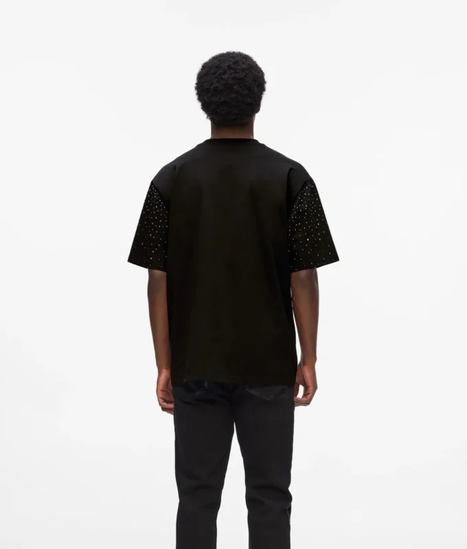 T-shirt Monogramme en strass T-shirt Monogramme en strass