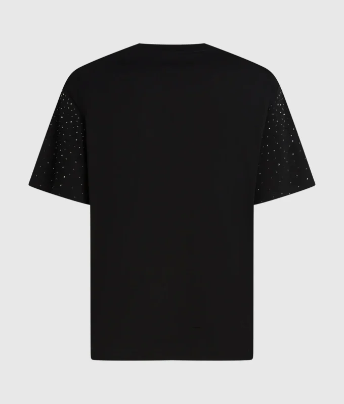 T-shirt Monogramme en strass T-shirt Monogramme en strass