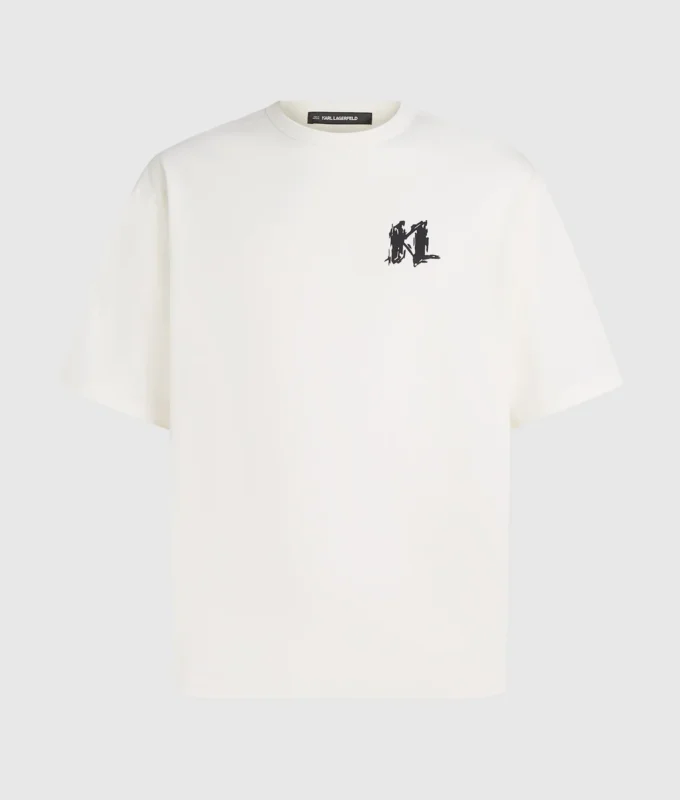 T-shirt à monogramme graphique T-shirt à monogramme graphique