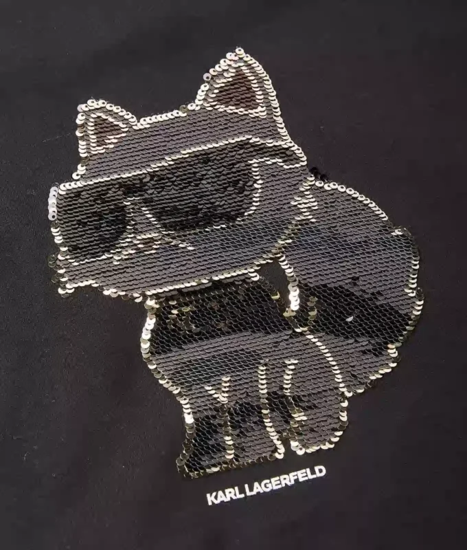 T-shirt à paillettes Ikon Choupette pour fille T-shirt à paillettes Ikon Choupette pour fille