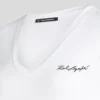 T-SHIRT SIGNATURE À COL EN V ET FRONCÉ T-SHIRT SIGNATURE À COL EN V ET FRONCÉ