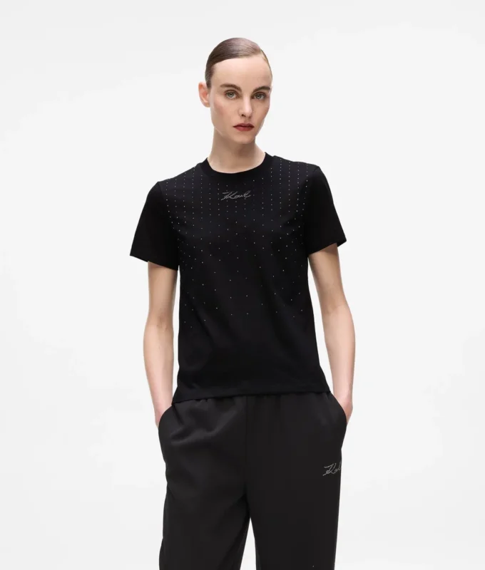 T-shirt à strass T-shirt à strass