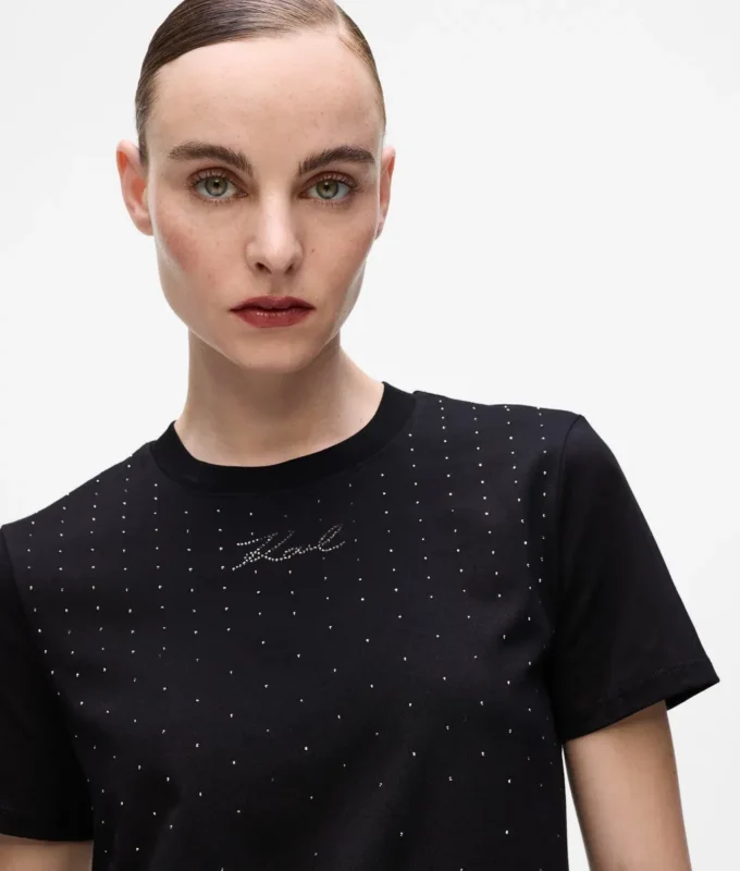 T-shirt à strass T-shirt à strass