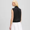TOP SANS MANCHES EN SATIN TOP SANS MANCHES EN SATIN