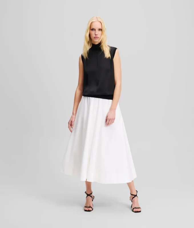 TOP SANS MANCHES EN SATIN TOP SANS MANCHES EN SATIN