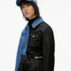 Trench-coat à empiècements en denim Trench-coat à empiècements en denim